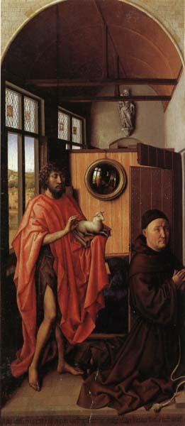 unknow artist Heinrich von Werl and St.john the Baptist Germany oil painting art